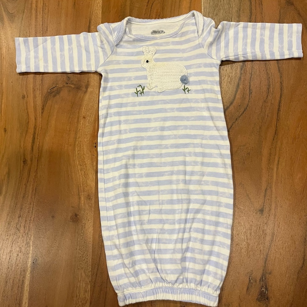 Mud Pie Blue bunny gown